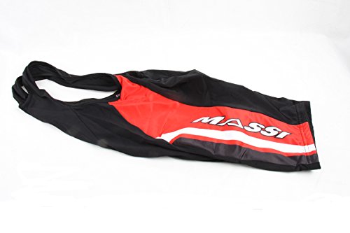 Massi C/T Team T Fahrradhose für Herren, Schwarz (Schwarz/Red/White), XL von Massi