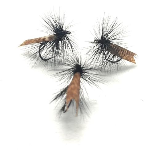 Traditional Caddis Dry Fly | 9 Kunstköder (schwarz) von Massimo Clini