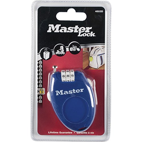 Master Lock 4603EURD Kabelschloss Retractor, Mehrfarbig von Master Lock
