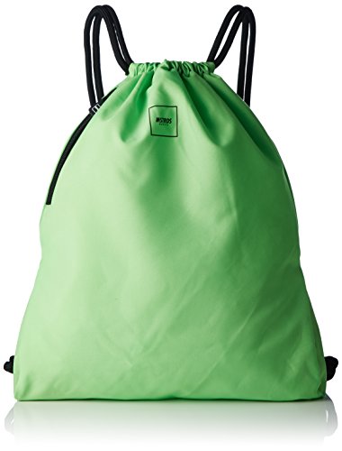 MSTRDS Unisex Basic Gym Bag Rucksack neon green One einfarbiger Turnbeutel im Hipster Stil von MSTRDS