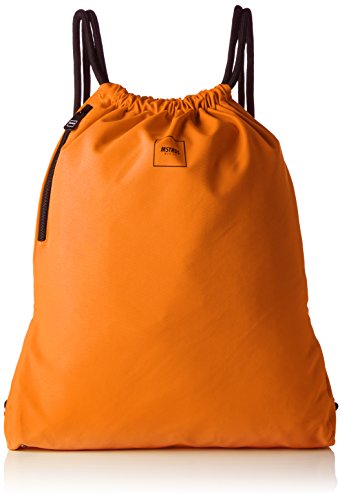 MSTRDS Unisex Basic Gym Bag Rucksack neon orange One einfarbiger Turnbeutel im Hipster Stil von MSTRDS