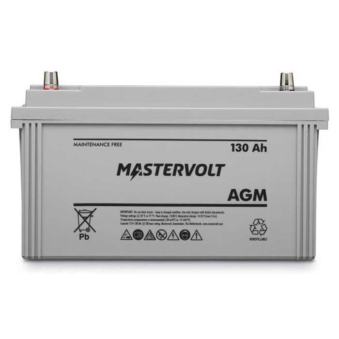 Mastervolt Agm 12v 130ah Battery Durchsichtig 22.8 x 17.6 x 40.8 cm von Mastervolt
