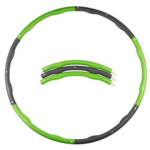 Matchu Sports | Hula Hoop | Fitness Hula Hoop | Fitnessreifen | Durchmesser 100cm (Grün - 1.2 KG) von Matchu