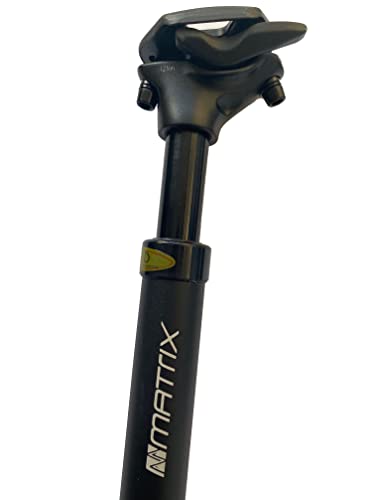 Matrix SP28 Fahrrad Federsattelstütze 27,2 mm, Sattelstütze gefedert einstellbar für E-Bike, MTB von Matrix