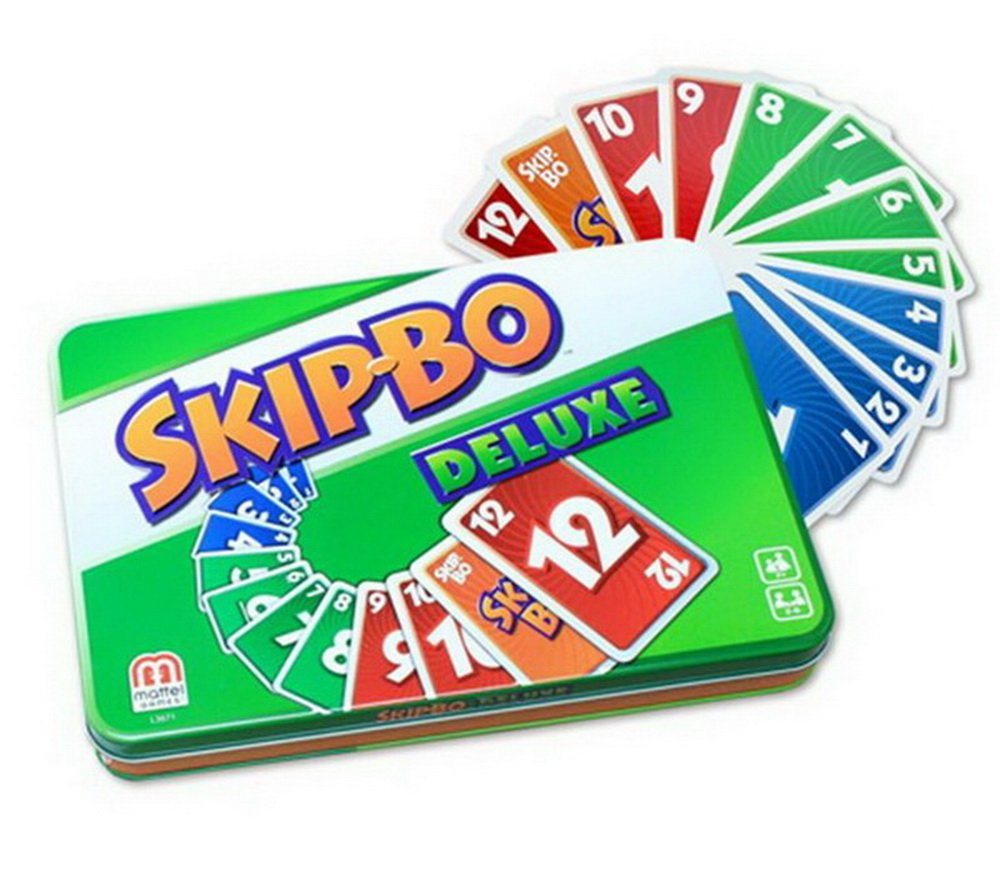 Mattel games Spiel, Kartenspiel Mattel Skip-Bo® DELUXE Skipbo Kartenspiel L3671 von Mattel games