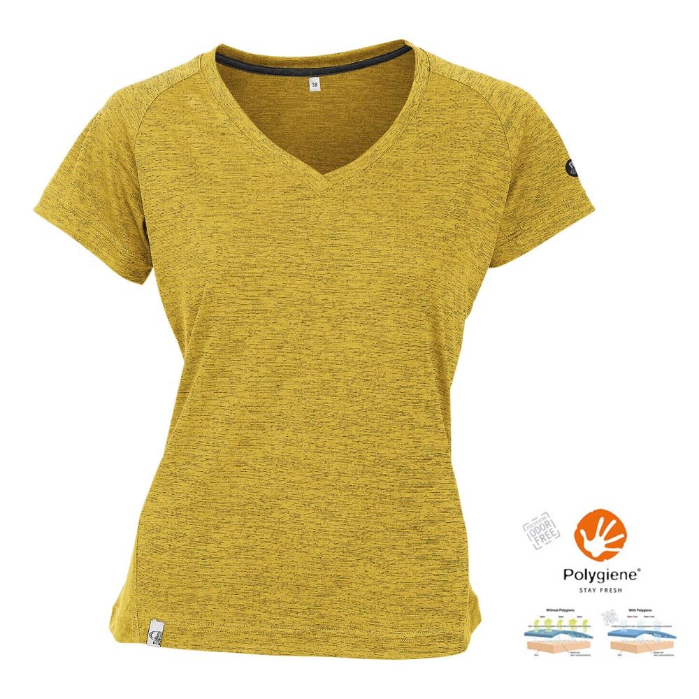 Maul - Damen T-Shirt Ridnaun Fresh, gelb von Maul