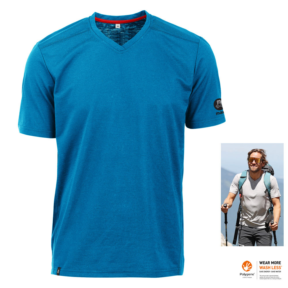 Maul - Mike FRESH 2 - Herren T-Shirt Wandershirt, blau von Maul