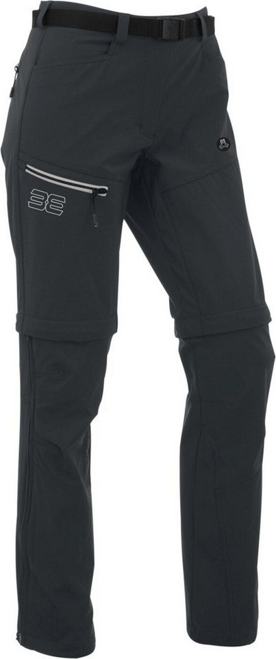 Maul Trekkinghose Oakville 2XT - 2-in-1 T-Zipp off Damen Hose - short size - black von Maul