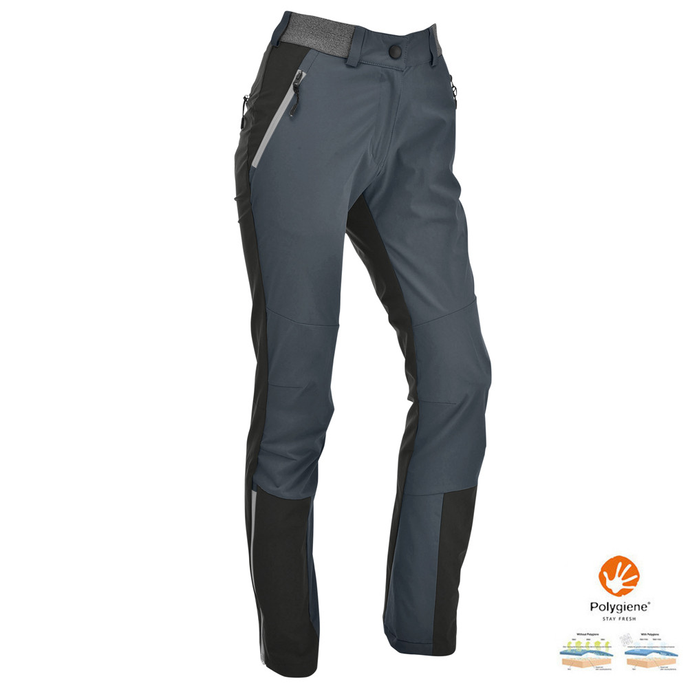 Maul - Via delle Dee sportliche elastische Outdoorhose, schwarz grau von Maul
