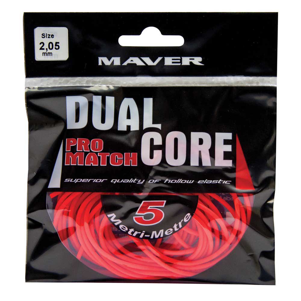 Maver Dual Core Pro Match 5 M Elastic Line Rot 2.05 mm von Maver