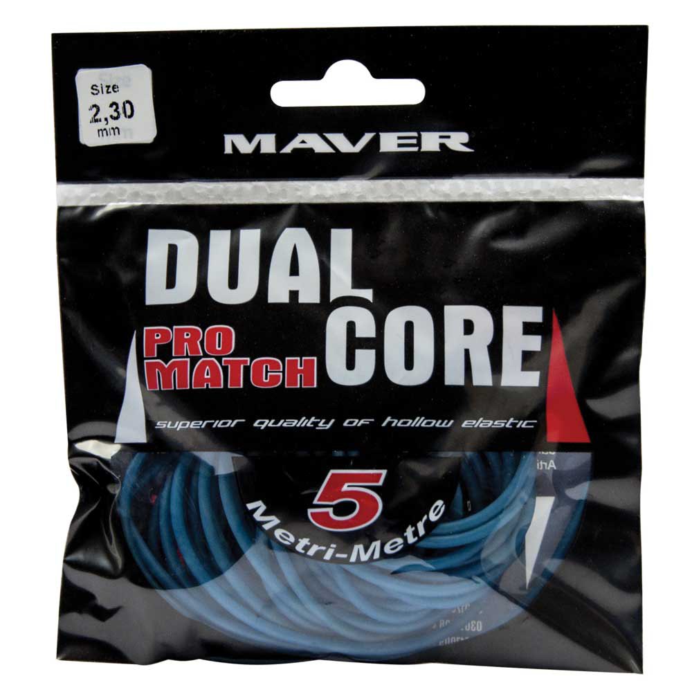 Maver Dual Core Pro Match 5 M Elastic Line Blau 2.30 mm von Maver