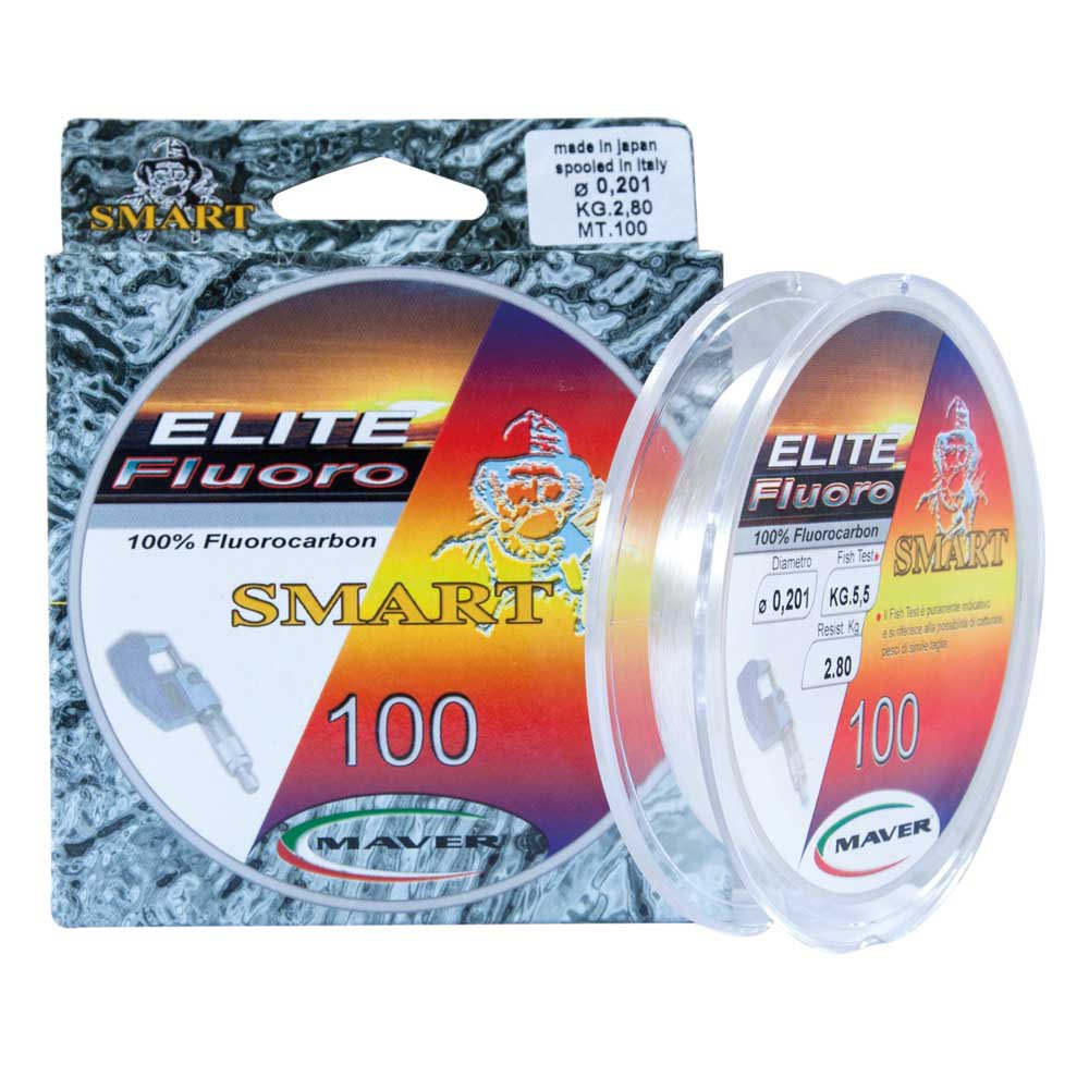 Maver Elite Fluoro 100 M Monofilament Durchsichtig 0.495 mm von Maver