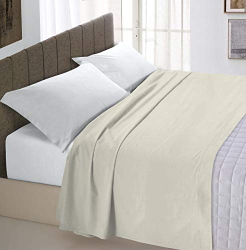 Italian Bed Linen Max Color Oberlaken, Creme, Maxy Doppelte von Italian Bed Linen