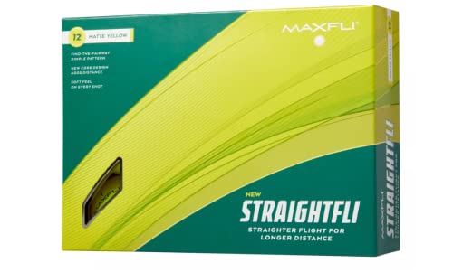 Maxfli 2023 Straightfli Matt Gelb Golfbälle (1) von Maxfli