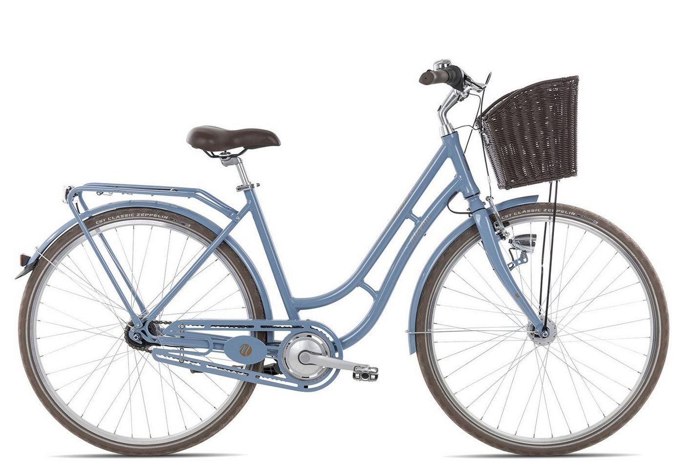 Maxim Cityrad Anno 1902 Wave, 7 Gang Shimano Nexus 7 Rücktritt Schaltwerk, Damenrad Citybike Tiefeinstieg blau von Maxim