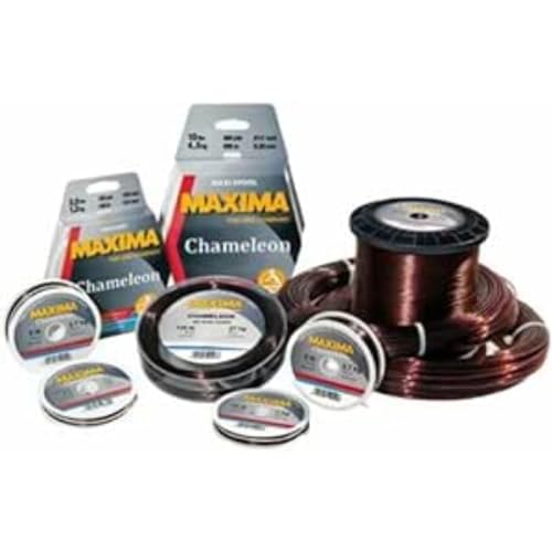 Maxima 12PK Chamäleon-Schnur, 50 m, 2,3 kg, Braun, 12 Stück von Maxima