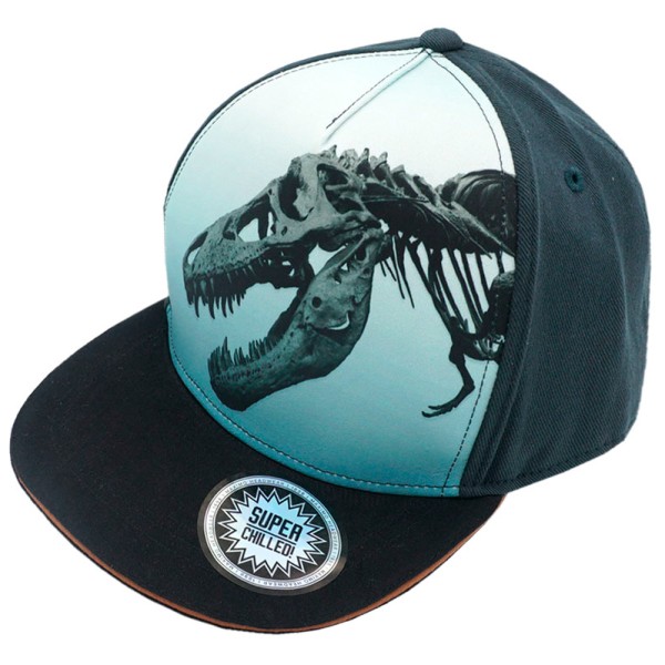 maximo - Boy's Cap T-Rex Skeleton - Cap Gr 51 cm blau von Maximo