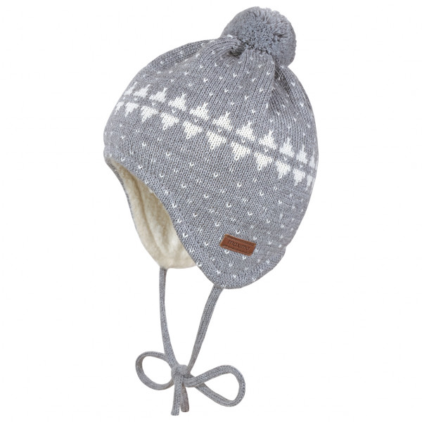 maximo - Kid's Baby-Mütze Ausgenäht - Mütze Gr 41 cm grau von Maximo