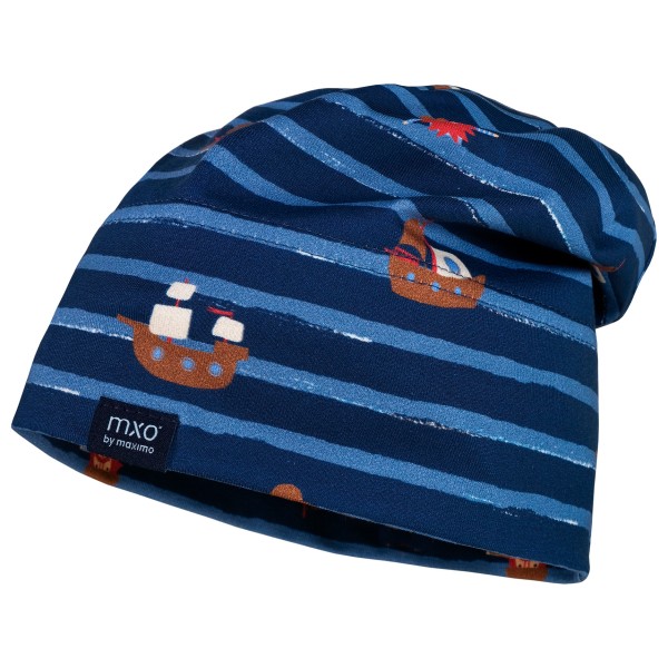 maximo - Kid's Mini Beanie Maritim - Mütze Gr 47 cm blau von Maximo