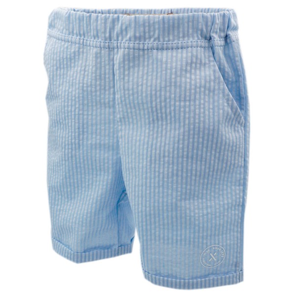 maximo - Kid's Mini Hose m. Umschlag - Freizeithose Gr 98 blau/grau von Maximo