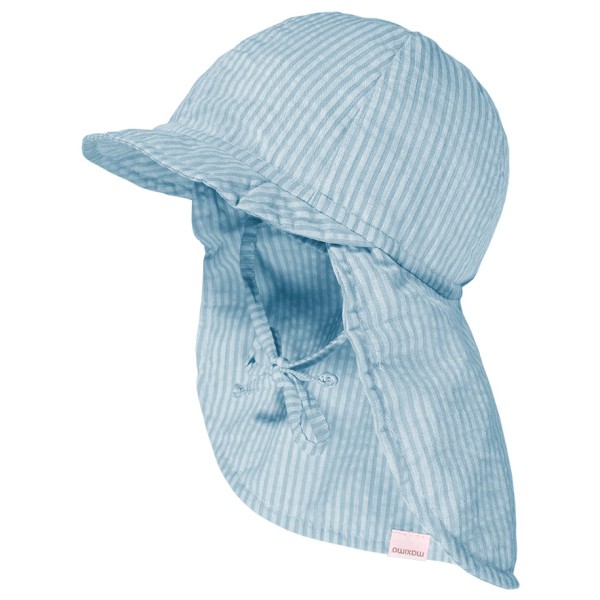 maximo - Kid's Mini Schildmütze Streifen - Cap Gr 47 cm grau von Maximo