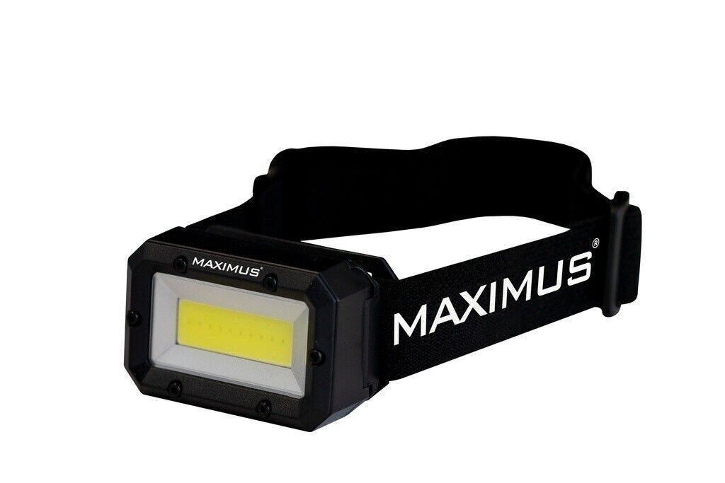 Maximus LED Stirnlampe Kopflampe, Campinglaterne, Vielseitige Lichtmodi, Verstellbares Kopfband von Maximus