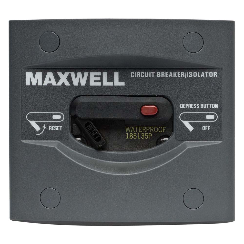 Maxwell 12-24v Circuit Breaker Panel Schwarz 70A von Maxwell