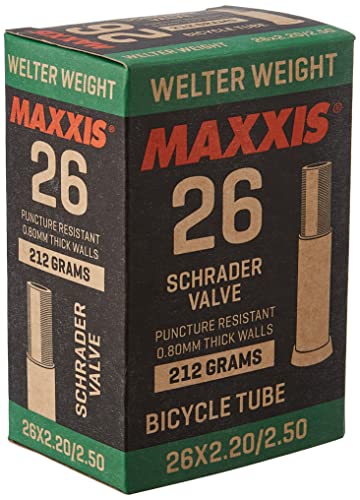 Maxxis WelterWeight Fahrradschlauch, Schwarz, 27.5 x 2.20-2.50 AV von Maxxis