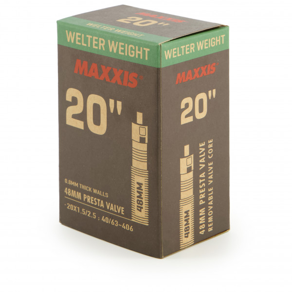 Maxxis - Welterweight 20'' (Breite: 1,5-2,5'') - Fahrradschlauch Gr 20'' - 1,5-2,5'' schwarz von Maxxis