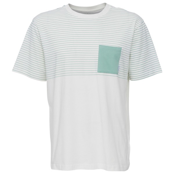 Mazine - Felton Striped T - T-Shirt Gr M grau/weiß von Mazine