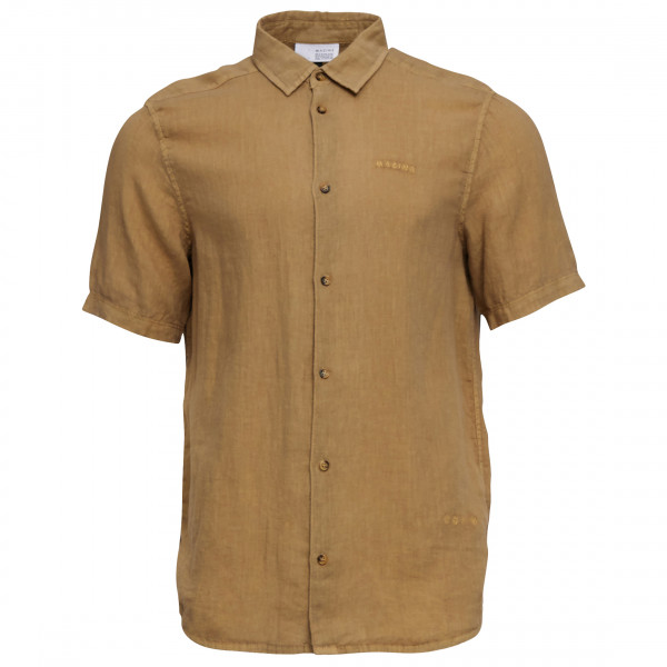 Mazine - Leland Linen Shirt - Hemd Gr M braun/beige von Mazine
