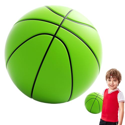 Quiet Ball – Silent Basketball, Mute Basketball | Bunter Indoor-Trainingsball mit lautlosem Basketball, weicher 3D-Trainingsschaumball für Spielübungen, Kinder, Teenager, Erwachsene, 21 x 21 x 21 cm von Mbiyhgta