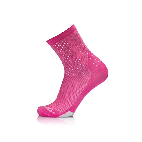 MB Wear Bright Socks Wabenmuster, reflektierend, Unisex, Erwachsene, Unisex, Reflektierendes Nido D'Biene Socken, RE15S008V, Fluo Pink, S/M (35-40) von MB Wear