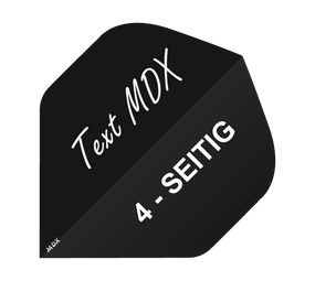4-Seitig Bedruckte Flights - Wunschtext - MDX von McDart