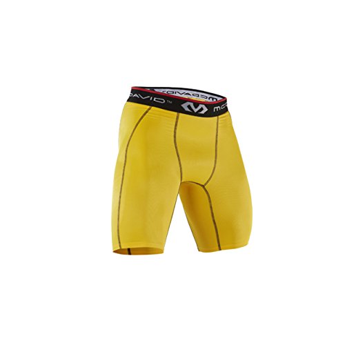 McDavid Herren Kompressionshose HDC Shorts, Gelbgold, XL (Herstellergröße: XL) von McDavid