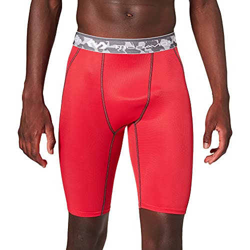 McDavid Herren Kompressionshose HDC Shorts, Rot, XL (Herstellergröße: XL) von McDavid