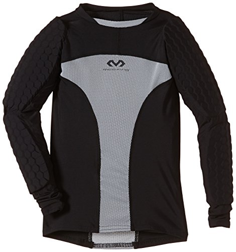 McDavid Jungen Hex Pro Style Fußball Torhüter Shirt Extreme II, Schwarz/Grau, L, 7738YR-BGR von McDavid