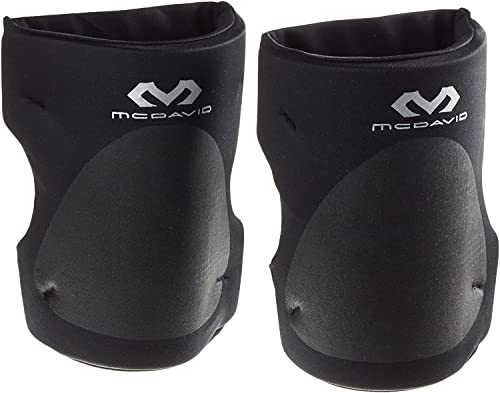 McDavid Knieschüchter Set mit Offene Rückseite für größere Bewegungsfreiheit - für Damen und Herren - schwarz oder dunkelblau - Gebrauch: Volleyball von McDavid