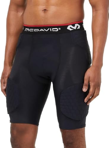 McDavid Unisex Hex Basketball-Hose Shorts, Schwarz (Black/737), M, 737-BL-M von McDavid