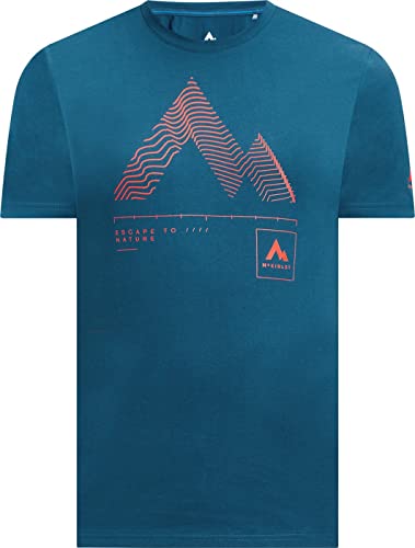 McKinley Kanno T-Shirt Blue Petrol/Red 3XL von Mc Kinley