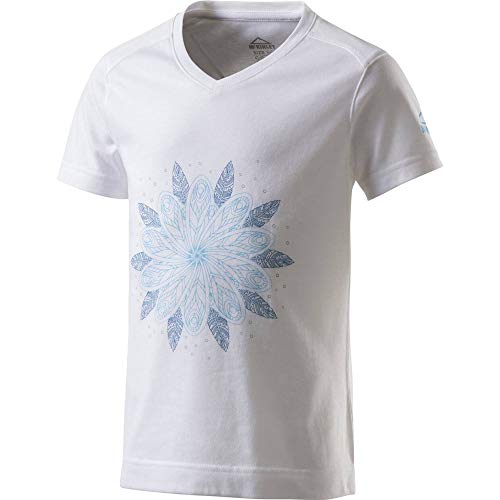 McKINLEY Kinder Ziya T-Shirt, White/Blue Light, 104 von Mc Kinley