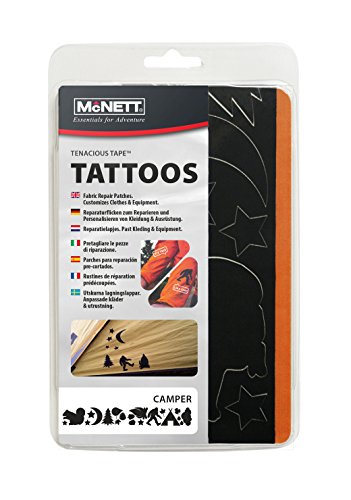 McNett Tenacious Tape-Tattoos - Camper, schwarz, 7,6 x 50 cm von McNett
