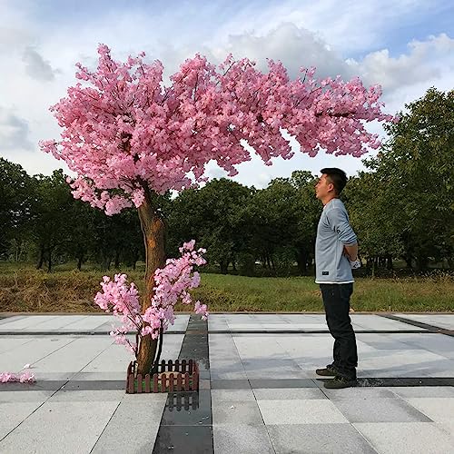 Japanischer Kirschblütenbaum, große künstliche Simulationspflanze, Pfirsichbaum, Wunschbaum, künstliche Seidenblume für Büro, Schlafzimmer, Wohnzimmer, Party, DIY, Hochzeitsdekoration, 2,3 x 2 m/7,5 x von McOsu