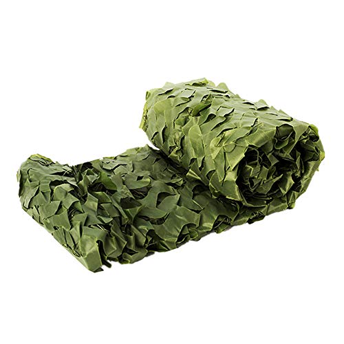 Mdurian Tarnnetz Camouflage Netz Sonnenschutz Tarnung Camo Net für Jagd Camping Dekoration Schutz Zeltschirm Reines Grün 2m x 3m von Mdurian