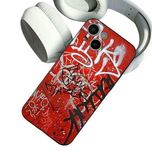 MdybF Handyhülle Street Graffiti Phone Hülle Für iPhone 14 13 11 12 Problemlos Coole Telefonabdeckungen-Für iPhone 12-Z3 von MdybF
