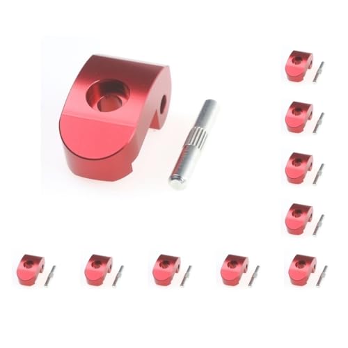 10 Set Elektroroller Klapphaken Schnalle Schraubenschlüssel Schutz Faltbarer Schutz Anti-Kratzer Clip Pin Ersatz für M365 Pro Rot von Mealoodiousmusea