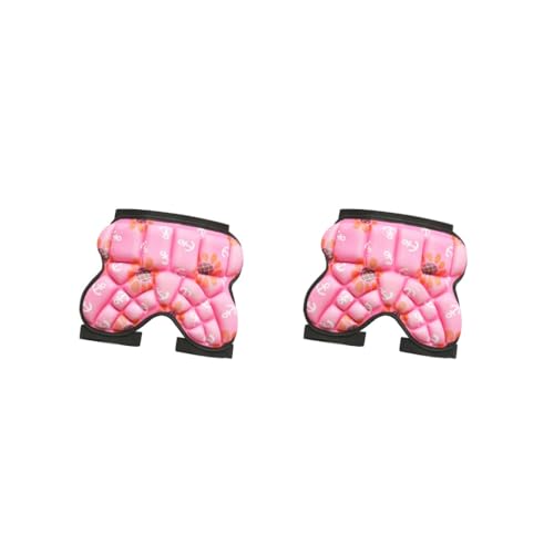 2 Set leichte tragbare Kinder Butt Hip Protection Adjustable Butt Pad Fallsicher Kissen Schutzpolster Ski Skate Snowboard Pink von Mealoodiousmusea