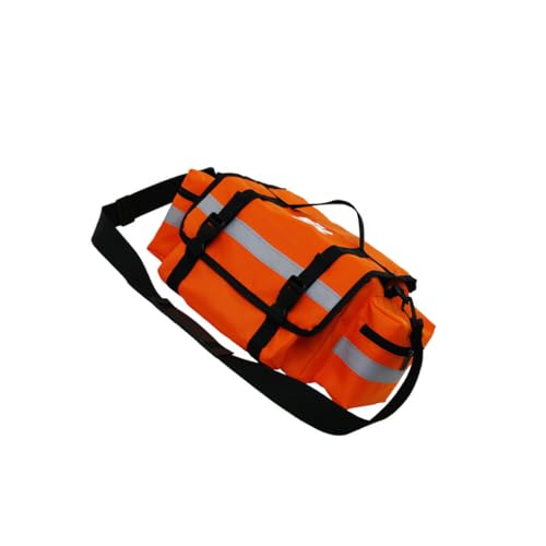Erste-Hilfe-Tasche, Notfall-Handtasche, verschleißfest, multifunktional, für Herren und Damen, Bergsport, Wandern, Reiten, Rucksack, Zubehör, Orange, 45x30x19cm von Mealoodiousmusea