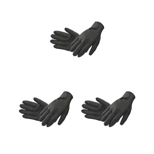 Mealoodiousmusea 3 Set 1 Paar Sporthandschuhe, elastisch, Tauchhandschuhe, tragbar, warme Handschuhe, professionelle Anfänger, Schwimmer Wärmer, Handschutz, schwarz, Größe L von Mealoodiousmusea
