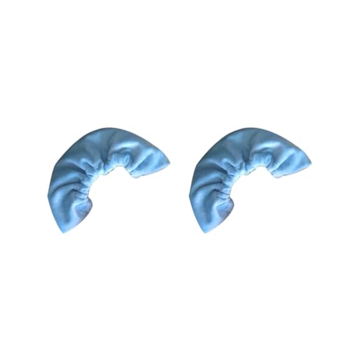 Mealoodiousmusea Schlittschuh-Abdeckungen, elastisch, staubdicht, wiederverwendbar, für drinnen und draußen, Hellblau, 2 Stück von Mealoodiousmusea
